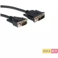 Roline Manhattan DVI / SVGA Cable. Lengte snoer: 4,5 m, Aansluiting 1: DVI-A, Aansluiting 2: VGA (D-Sub)