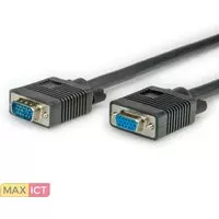 Roline ROLINE HQ VGA kabel HD15 M/F 30,0m. Lengte snoer: 30 m, Aansluiting 1: VGA (D-Sub), Aansluiting 2: VGA (D-Sub)