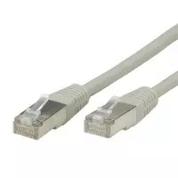 Roline ROLINE S/FTP (PiMF) patchkabel Cat.6, grijs. Snoerlengte: 0,3 m, Kabel standaard: Cat6, Kabelafscherming: S/FTP (S-STP), Aansluiting 1: RJ-45, Aansluiting 2: RJ-45, Contact