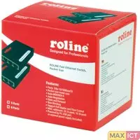 Roline Fast Ethernet Switch, Pocket, 8 Poorts