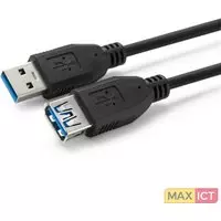 MicroConnect Microconnect USB3.0AAF2B. Lengte snoer: 2 m, Aansluiting 1: USB A, Aansluiting 2: USB A, USB-versie: USB 3.2 Gen 1 (3.1 Gen 1), Geslacht connector: Mannelijk/Vrouwelij