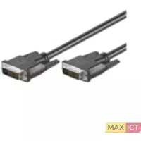 MicroConnect 1m DVI-D M/M 1m DVI-D DVI-D Zwart DVI kabel