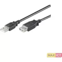 MicroConnect Microconnect USB2.0, M/F, 3m. Lengte snoer: 3 m, Aansluiting 1: USB A, Aansluiting 2: USB A, USB-versie: USB 2.0, Geslacht connector: Mannelijk/Vrouwelijk, Maximale ov