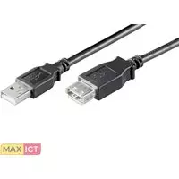 MicroConnect Microconnect USB2.0, M/F, 5m. Lengte snoer: 5 m, Aansluiting 1: USB A, Aansluiting 2: USB A, USB-versie: USB 2.0, Geslacht connector: Mannelijk/Vrouwelijk, Maximale ov