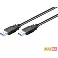 MicroConnect Microconnect USB3.0, M/M, 1m. Lengte snoer: 1 m, Aansluiting 1: USB A, Aansluiting 2: USB A, USB-versie: USB 3.2 Gen 1 (3.1 Gen 1), Geslacht connector: Mannelijk/Manne