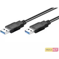 MicroConnect Microconnect USB3.0, M/M, 0.5m. Lengte snoer: 0,5 m, Aansluiting 1: USB A, Aansluiting 2: USB A, USB-versie: USB 3.2 Gen 1 (3.1 Gen 1), Geslacht connector: Mannelijk/M