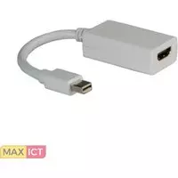 Roline Mini DisplayPort - HDMI Adapter, v1.2, Mini DP Male - HDMI Female