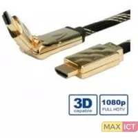 ADJ HDMI High Speed Gold Kabel with Ethernet with 3D swivel