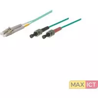 Good Connections Good Technology LW-801LT3. Snoerlengte: 1 m, Aansluiting 1: ST, Aansluiting 2: LC, Kern diameter: 50 µm, Full duplex