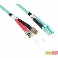 Good Connections Good Technology LW-803LT3. Snoerlengte: 3 m, Aansluiting 1: ST, Aansluiting 2: LC, Kern diameter: 50 µm, Full duplex