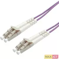 Roline ROLINE FO Jumper Cable 50/125µm OM4, LC/LC, Low-Loss-Connector 15m. Aansluiting 1: LC, Aansluiting 2: LC