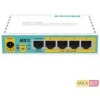 MikroTik HEX PoE lite bedrade router Fast Ethernet Wit