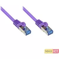 Alcasa Cat6a 25m netwerkkabel S/FTP (S-STP) Violet