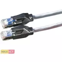 Draka Comteq HP-FTP Patch cable Cat6, Grey, 2m. Lengte snoer: 2 m, Kabelafscherming: F/UTP (FTP)