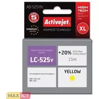 Activejet AB-525YN inkt (Brother LC525Y vervanging; Supreme; 15 ml; geel)