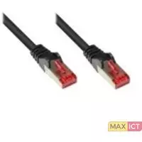 Good Connections Alcasa Cat. 6 0.15m. Snoerlengte: 0,15 m, Kabel standaard: Cat6, Kabelafscherming: SF/UTP (S-FTP), Aansluiting 1: RJ-45, Aansluiting 2: RJ-45, Contact geleider mat