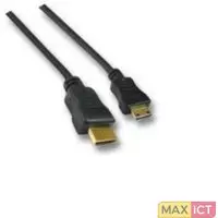EFB Elektronik HDMI - Mini Hdmi. Lengte snoer: 2 m, Aansluiting 1: HDMI Type C (Mini), Aansluiting 1 type: Mannelijk, Aansluiting 2: HDMI Type A (Standard), Aansluiting 2 type: Man
