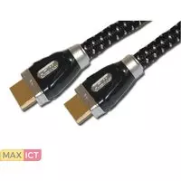 Shiverpeaks HDMI, 1.5m 1.5m HDMI HDMI Zwart, Zilver HDMI kabel