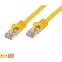 S-Impuls S/FTP CAT7 10 Gigabit netwerkkabel / geel - LSZH - 30 meter
