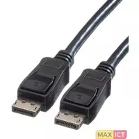 Roline ROLINE DisplayPort, 3.0m. Lengte snoer: 3 m, Aansluiting 1: DisplayPort, Aansluiting 2: DisplayPort