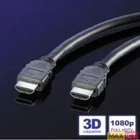 Roline Value Monitorkabel HDMI High Speed, M/M 5m. Lengte snoer: 5 m, Aansluiting 1: HDMI Type A (Standard), Aansluiting 2: HDMI Type A (Standard), Kleur van het product: Zwart