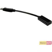 Roline Value DisplayPort - HDMI Adapter, v1.2, DP Male-HDMI Female. Lengte snoer: 0,15 m, Aansluiting 1: HDMI, Aansluiting 2: DP. Afmetingen (BxDxH): 14 x 44 x 44 mm, Kleur kabel: