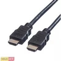 Roline Value HDMI High Speed Cable met Ethernet M-M 15m. Lengte snoer: 15 m, Aansluiting 1: HDMI Type A (Standaard), Aansluiting 1 type: Mannelijk, Aansluiting 2: HDMI Type A (Stan