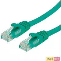 Roline Value 10m UTP Cat.6a. Snoerlengte: 10 m, Kabel standaard: Cat6a, Kabelafscherming: U/UTP (UTP), Aansluiting 1: RJ-45, Aansluiting 2: RJ-45, Contact geleider materiaal: Goud,