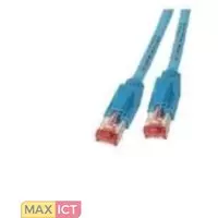 EFB Elektronik K8054.25. Snoerlengte: 25 m, Kabel standaard: Cat6a, Kabelafscherming: S/FTP (S-STP), Aansluiting 1: RJ-45, Aansluiting 2: RJ-45, Contact geleider materiaal: Goud, O