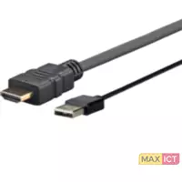VivoLink PROHDMIUSB2 2m HDMI USB A Zwart video kabel adapter