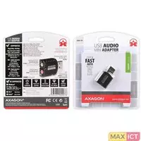 Axago Axagon ADA-10. Audio-kwaliteit: 16 Bit, Line-out Signal-to-Noise Ratio (SNR): 93 dB, Line-in Signal-to-Noise Ratio (SNR): 83 dB. Hostinterface: USB, Type aansluitplug: 3,5 mm