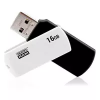 Goodram UCO2. Capaciteit: 128 GB, USB-versie: 2.0, USB-Type-A-aansluiting, Leessnelheid: 20 MB/s, Schrijfsnelheid: 5 MB/s. Vormfactor: Draaibaar. Gewicht: 8 g. Kleur van het produc
