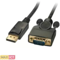MicroConnect DP-VGA-MM-100 1m DisplayPort VGA (D-Sub) Zwart video kabel adapter