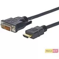 VivoLink 1.0m HDMI - DVI-D 1 m Zwart