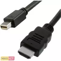 Roline Value 11.99.5795. Lengte snoer: 1 m, Aansluiting 1: Mini DisplayPort, Aansluiting 2: HDMI