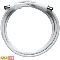 Axing BAK 750-80 coax-kabel 7,5 m Wit