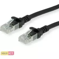 Roline ROLINE 21152550. Snoerlengte: 0,5 m, Kabel standaard: Cat6, Kabelafscherming: U/UTP (UTP), Aansluiting 1: RJ-45, Aansluiting 2: RJ-45, Contact geleider materiaal: Goud