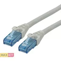 Roline ROLINE 21152707. Snoerlengte: 10 m, Kabel standaard: Cat6a, Kabelafscherming: U/UTP (UTP), Aansluiting 1: RJ-45, Aansluiting 2: RJ-45, Contact geleider materiaal: Goud
