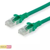 Roline ROLINE 21152734. Snoerlengte: 1,5 m, Kabel standaard: Cat6a, Kabelafscherming: U/UTP (UTP), Aansluiting 1: RJ-45, Aansluiting 2: RJ-45, Contact geleider materiaal: Goud, Ove