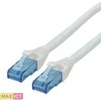 Roline ROLINE 21152760. Snoerlengte: 0,5 m, Kabel standaard: Cat6a, Kabelafscherming: U/UTP (UTP), Aansluiting 1: RJ-45, Aansluiting 2: RJ-45, Contact geleider materiaal: Goud, Ove