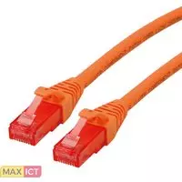 Roline ROLINE 21152947. Snoerlengte: 0,3 m, Kabel standaard: Cat6, Kabelafscherming: U/UTP (UTP), Aansluiting 1: RJ-45, Aansluiting 2: RJ-45, Contact geleider materiaal: Goud