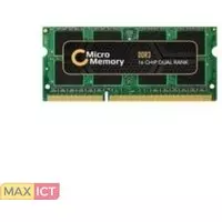 MicroMemory 4GB DDR3 1600MHz. Component voor: Notebook, Intern geheugen: 4 GB, Intern geheugentype: DDR3, Kloksnelheid geheugen: 1600 MHz