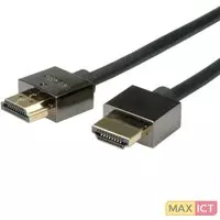 Roline ROLINE HDMI 3m. Lengte snoer: 3 m, Aansluiting 1: HDMI Type A (Standaard), Aansluiting 1 type: Mannelijk, Aansluiting 2: HDMI Type A (Standaard), Aansluiting 2 type: Manneli