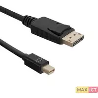Qoltec 50434 1.8m Mini DisplayPort DisplayPort Zwart DisplayPort kabel