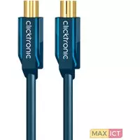 Clicktronic ClickTronic 2m Antenna Cable. Snoerlengte: 2 m, Aansluiting 1: Coax M, Aansluiting 2: Coax FM. Aantal per verpakking: 1 stuk(s)