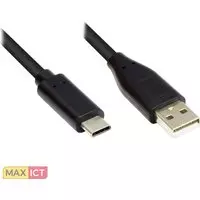 Good Connections Alcasa GC-M0119. Lengte snoer: 3 m, Aansluiting 1: USB A, Aansluiting 2: USB C, USB-versie: USB 2.0, Maximale overdrachtssnelheid van gegevens: 480 Mbit/s, Kleur v