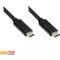Good Connections Alcasa GC-M0111. Lengte snoer: 0,2 m, Aansluiting 1: USB C, Aansluiting 2: USB C, USB-versie: USB 3.2 Gen 1 (3.1 Gen 1), Maximale overdrachtssnelheid van gegevens: