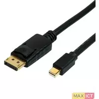 Roline ROLINE 11.04.5815. Lengte snoer: 2 m, Aansluiting 1: DisplayPort, Aansluiting 2: Mini DisplayPort