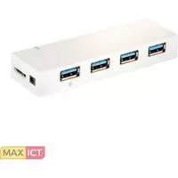 EFB Elektronik EB3101. Hostinterface: USB 3.2 Gen 1 (3.1 Gen 1) Type-C, Hub-interfaces: USB 3.2 Gen 1 (3.1 Gen 1) Type-A. Kleur van het product: Wit. Ondersteunt Windows: Windows 7