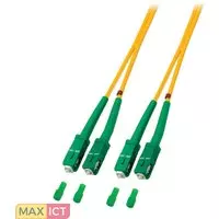 EFB Elektronik O2561.2. Snoerlengte: 2 m, Type glasvezel: OS2, Aansluiting 1: SC/APC, Aansluiting 2: SC/APC, Kern diameter: 9 µm, Full duplex